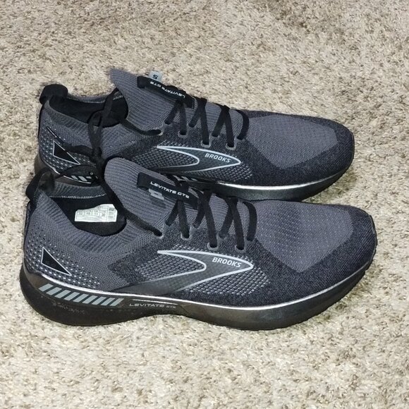 Men\'s Brooks Levitate GT5 STEALTHFIT Gray/Silver Shoes US 12/EUC/No Box. main image 5